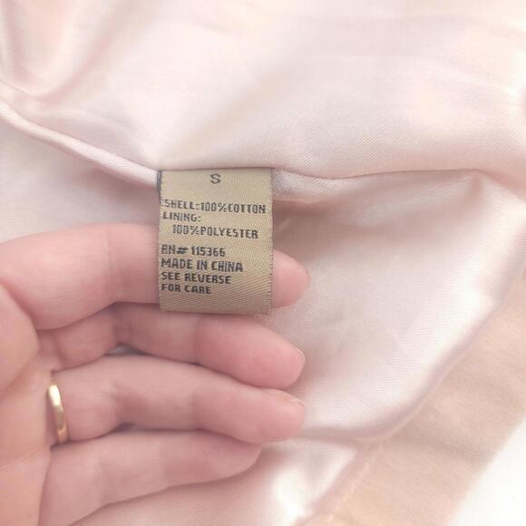 Twenty Twenty Cream Military Style Cotton Button Down Size Small Blazer - Picture 11 of 11